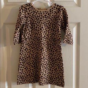 Janie & Jack leopard sweater dress, size 4